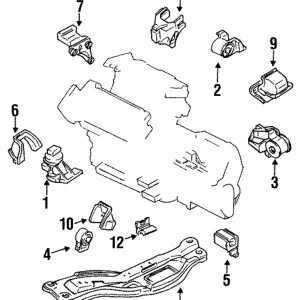 Mount - Mazda (GA2G-39-070C)