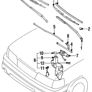 Wiper Motor - Mazda (LA02-67-340)