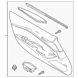 Trim Right Door - Mazda (NA1P-68-420D-0A)