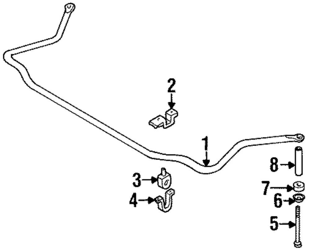Stabilizer Bar Bracket - Mazda (LA01-34-159)