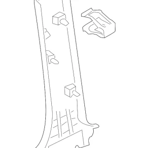 Door Pillar Post Trim Set - Mazda (ZZCA-68-220A-25)