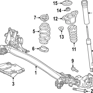 Axle Beam Bolt - Mazda (9YA0-2A-432)
