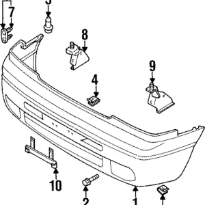 Bumper Cover - Mazda (LB82-50-031D-BB)