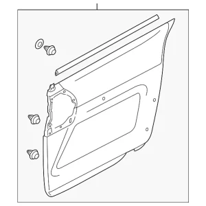 Door Trim Panel - Mazda (CC43-68-520G-02)