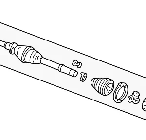 Axle Assembly - Mazda (1F00-25-410)