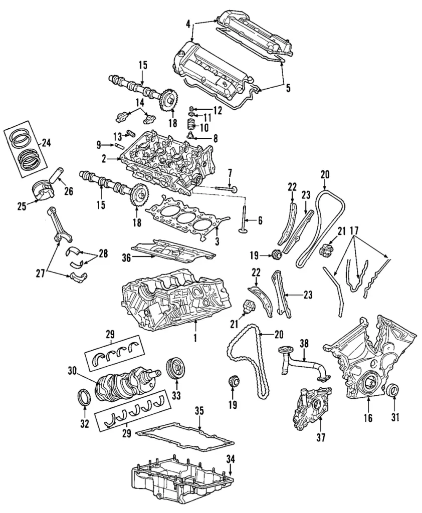 Engine Timing Chain Tensioner - Mazda (AJTM-12-511)
