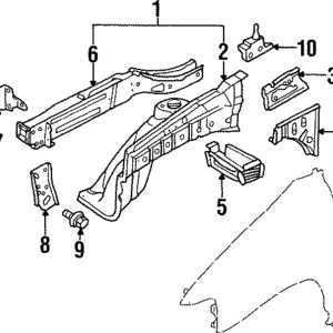 Apron Panel - Mazda (LB82-53-210D)