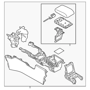 Console - Mazda (K156-64-420C-14)