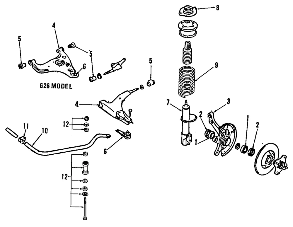 Stabilizer Bar Bushing - Mazda (G030-34-156B)