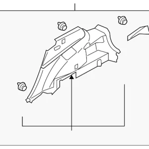 Quarter Trim Assembly - Mazda (EG21-68-850H-02)