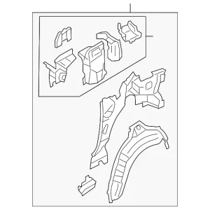 Inner Panel Assembly - Mazda (F151-70-100T)