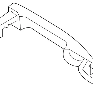 Handle, Outside - Mazda (KBB3-73-410B-SY)