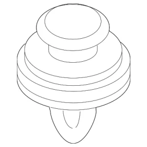 Upper Center Pillar Trim Fastener - Mazda (KD45-68-865)