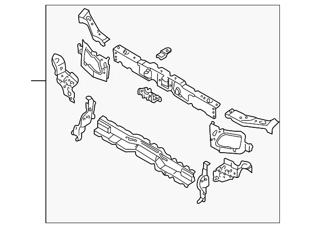 Radiator Support - Mazda (LE43-53-110A)