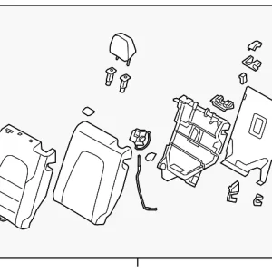 Seat Back Assembly - Mazda (KRA3-57-450-02)