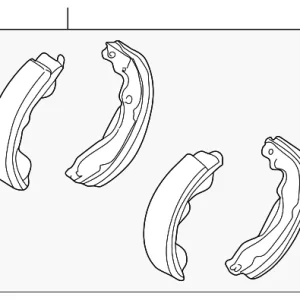 Drum Brake Shoe - Mazda (B2YD-26-38ZA)
