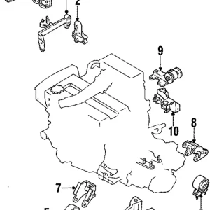 Alternator Mount Bracket - Mazda (B180-39-030B)