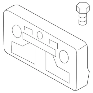 License Bracket - Mazda (GK2A-50-170A)