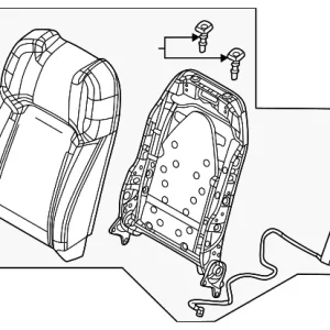 Seat Back Assembly - Mazda (VA52-88-180-02)