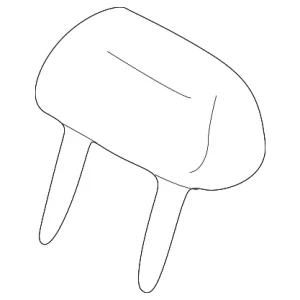 Headrest - Mazda (LD49-88-340-05)