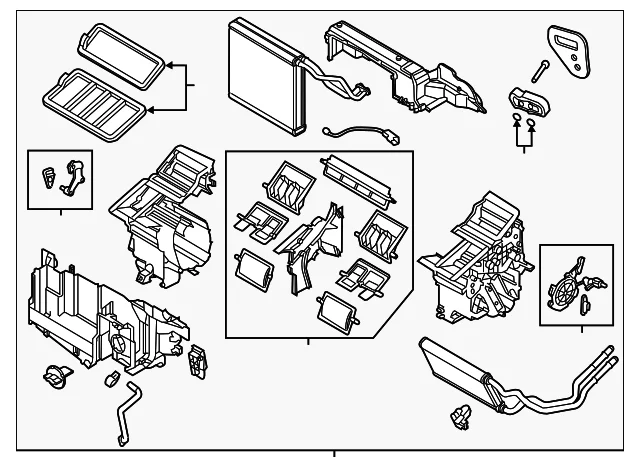 AC & Heater Assembly - Mazda (KA0M-61-130A)