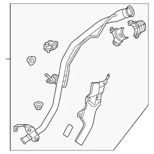 Fuel Tank Filler Neck - Mazda (KBTH-42-280B)
