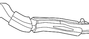 Inner Duct - Mazda (DGH9-60-180B)