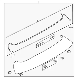 Spoiler Assembly - Mazda (BBR6-51-960C-08)