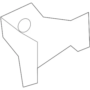 Rear Bracket Nut Plate - Mazda (KB7W-70-632)
