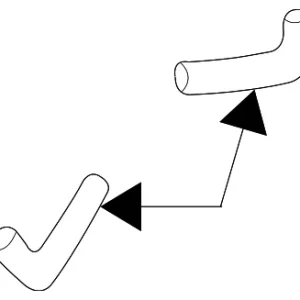 HVAC Heater Hose - Mazda (LD47-61-212A)