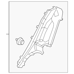 Lock Pillar Trim - Mazda (BJS7-68-760B-02)