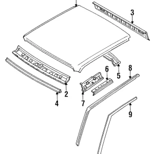 Drip Molding - Mazda (UE54-50-511)