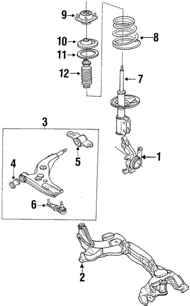 Suspension Control Arm Bushing - Mazda (BS06-34-46Y)