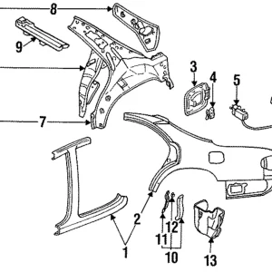 Quarter Panel - Mazda (H3Y0-71-41XG)