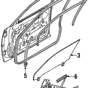 Window Regulator - Mazda (G030-59-560)