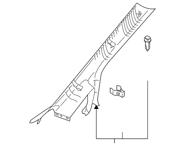 Windshield Pillar Trim - Mazda (GS3L-68-160G-30)