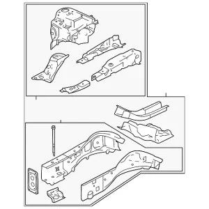 Apron/Rail Assembly - Mazda (GKYA-53-20Y)