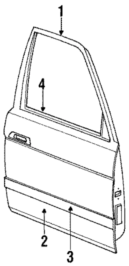 Belt Molding - Mazda (LA01-50-640B)