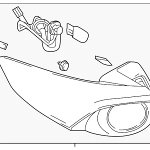 Tail Lamp Assembly - Mazda (TK49-51-150B)