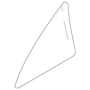 Vent Glass - Mazda (BBN7-73-661A)