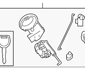 Cylinder & Keys - Mazda (GEA2-09-010B)