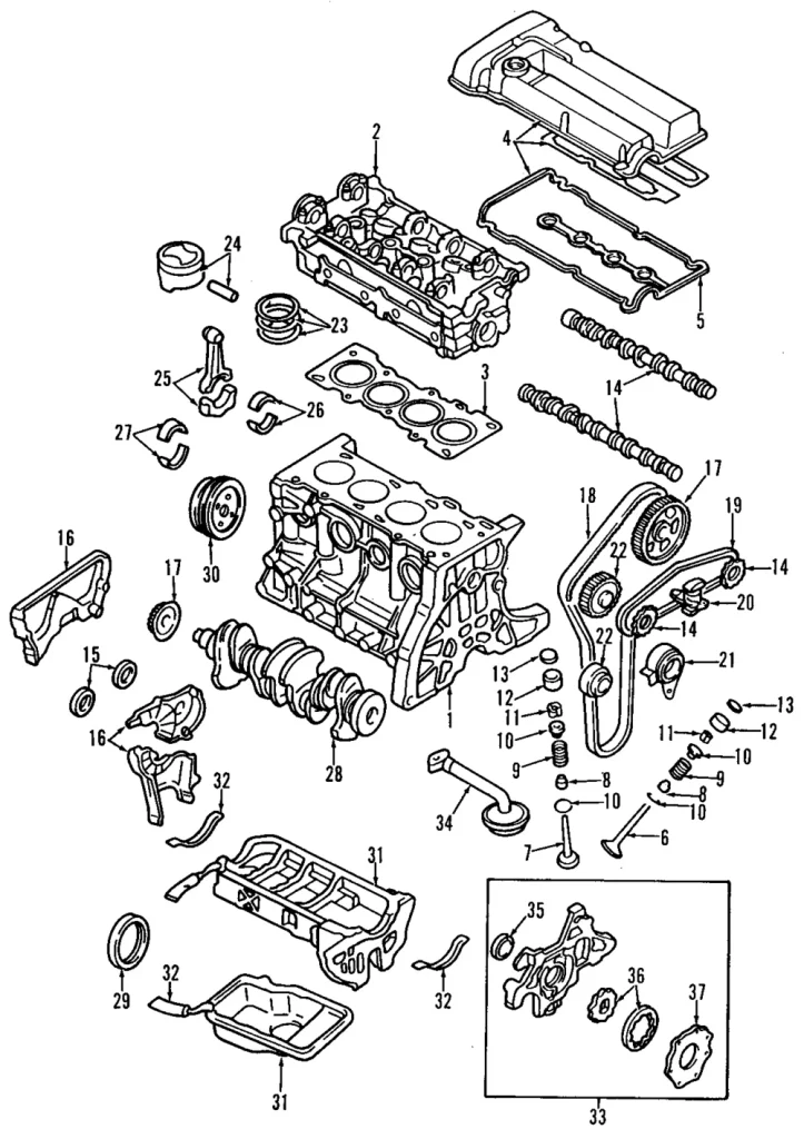 Cylinder Head - Mazda (Z501-10-100B)