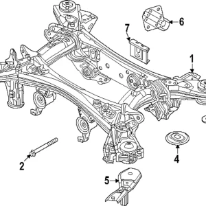 Suspension Cross-Member Bolt - Mazda (9YA0-2A-274)