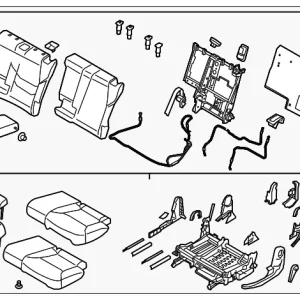 Seat(L) Rear - Mazda (TK48-57-25XL-2A)