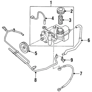 Return Pipe Clamp - Mazda (FD01-32-683A)