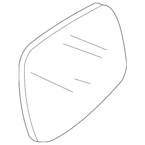 Mirror Glass - Mazda (BBM2-69-1G1A)
