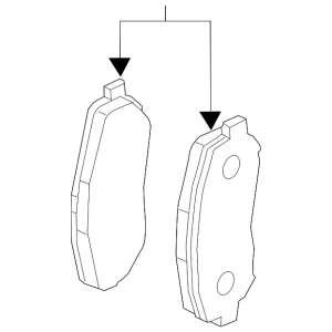 Disc Brake Pad Set - Mazda (BCYA-33-28ZB)