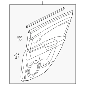 Trim Panel Assembly - Mazda (BAN6-68-52YA-02)