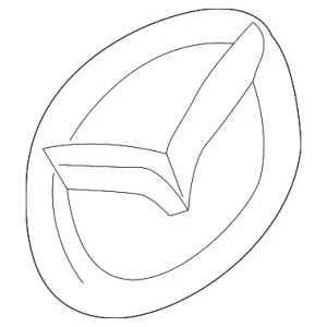 Hatch Emblem - Mazda (VA40-51-731)