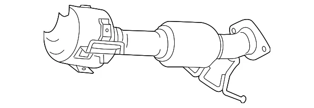Catalytic Converter - Mazda (LFB8-20-55XC)